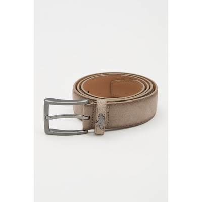 Ceinture en cuir aspect daim MCS