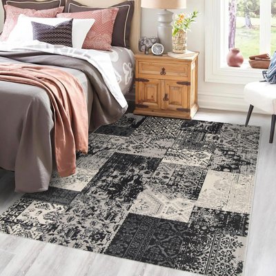 Tapis salon et chambre tissé motif géométrique LUMIN 6 UN AMOUR DE TAPIS