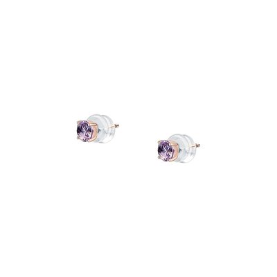 Boucles d'oreilles en or 375 et améthyste CLEOR
