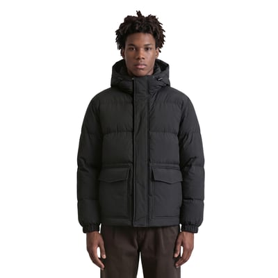 Veste matelassée à capuche, coupe ample avec une surface finement structurée MARC O’POLO DENIM