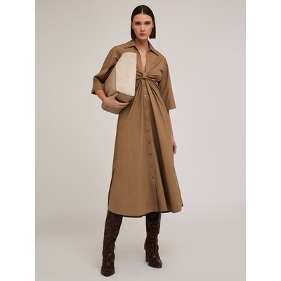 Vestito CHEMISIER lunghezza midi in popeline di cotone MOTIVI