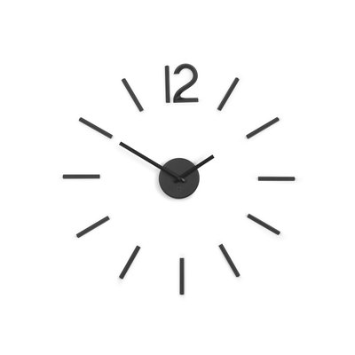 Horloge murale en métal noire - BLINK UMBRA