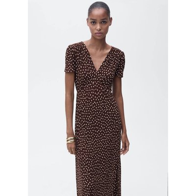 Robe midi fleurs MANGO