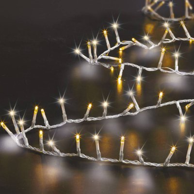Guirlande lumineuse extérieur 500 LED blanc froid chaud 12m FEERIC LIGHTS & CHRISTMAS