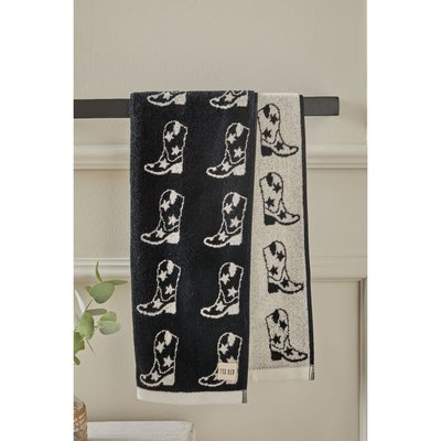 Serviettes 100 % coton bottes cowboy naturel NEXT