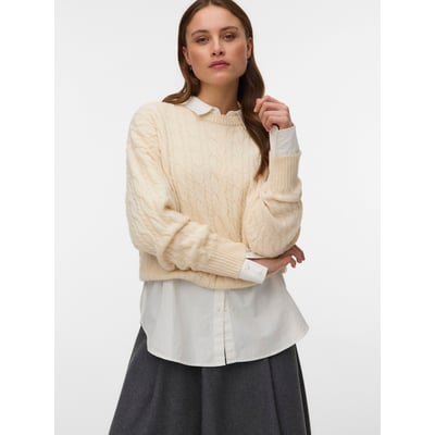 Pull manches longues torsadé VERO MODA