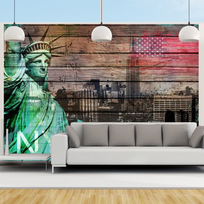 Papier peint intissé panoramique Ville et Architecture NYC symbols EDEN
