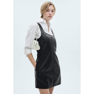 Robe chasuble noire femme cheap