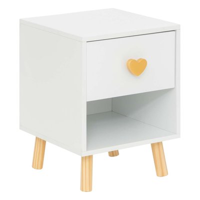 Table de chevet 1 tiroir en bois AMOUR ATMOSPHERA