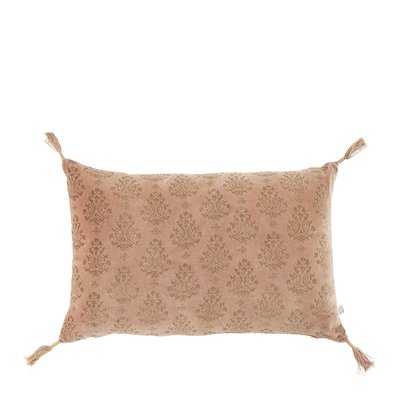 Housse de coussin velours BLANC D’IVOIRE
