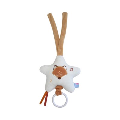 Boite a musique renard velours doux SUCRE D'ORGE