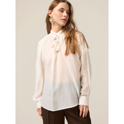 CHEMISIER en mousseline légère de coton/soie OLTRE