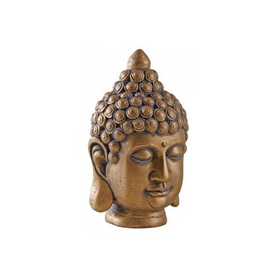 Tête de Bouddha doré antique AUBRY GASPARD