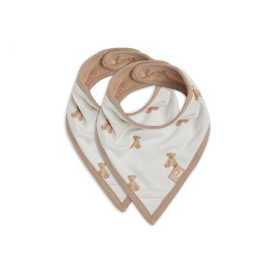 Lot de 2 bavoirs bandana Teddy Bear JOLLEIN