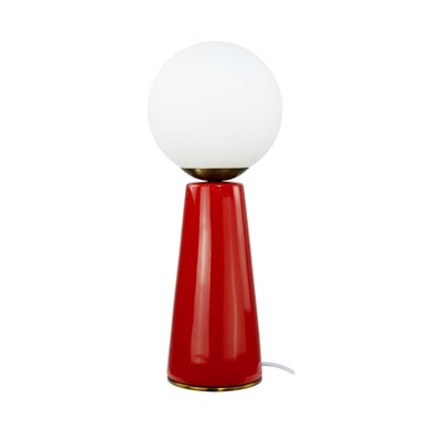 Lampe à poser en céramique & verre & métal, COLYNE C-CREATION