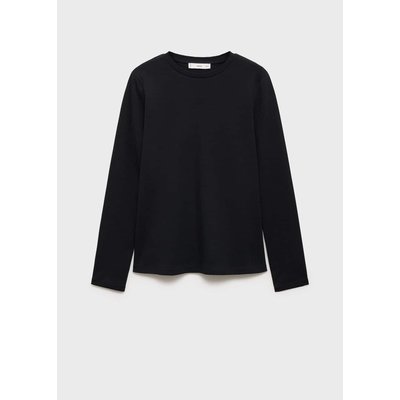 T-shirt coton manches longues MANGO