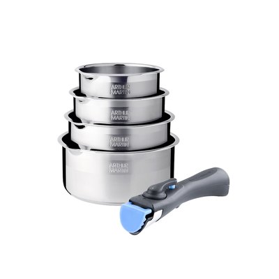 Set de 4 casseroles et une poignée ARTHUR MARTIN