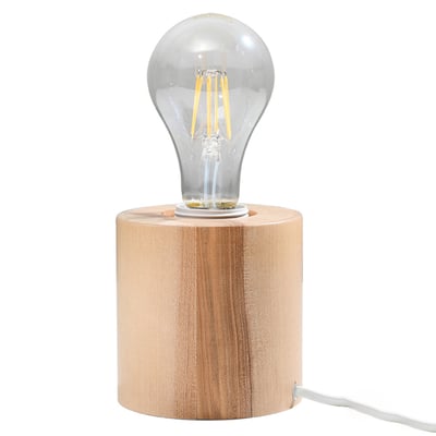 Lampe à poser Bois Bois Naturel E27 1 Salgado EDEN
