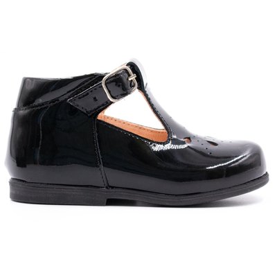 Chaussures premiers pas à boucle en cuir vernis CAROL BONI&SIDONIE