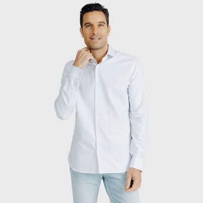 Chemise Slim fit à carreaux texturés ACROSS