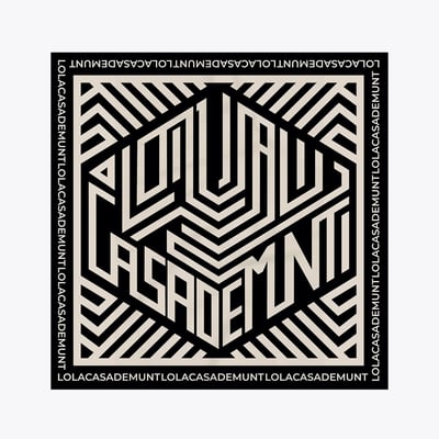 Foulard carré à logo graphique LOLA CASADEMUNT LOLA CASADEMUNT