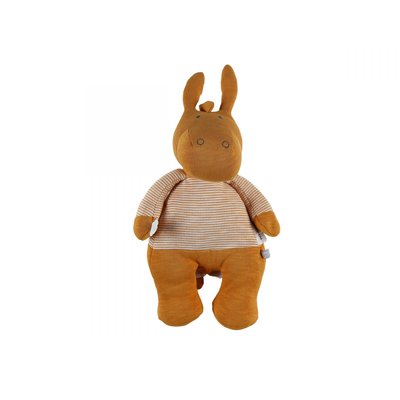 Peluche âne Paco ocre 40 cm NOUKIE'S