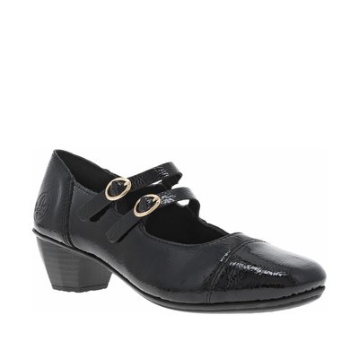 Escarpin cuir talon décroché bas RIEKER