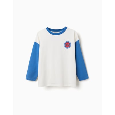 T-shirt en coton à manches longues et imprimés Spider-Man ZIPPY