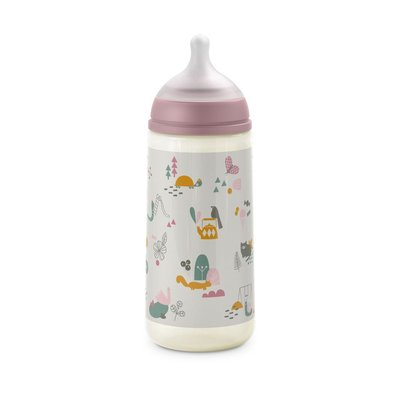 Biberon 360ml avec tétine SX Pro L Walk in the park rose SUAVINEX