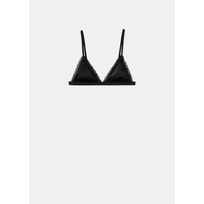 Soutien-gorge satiné dentelle MANGO TEEN