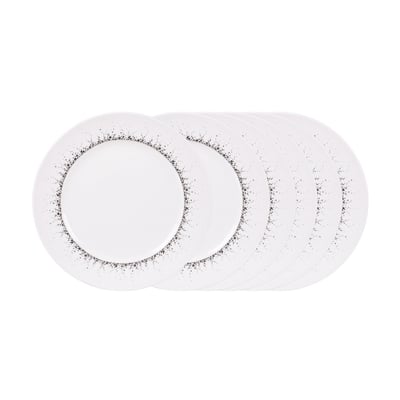 Assiette plate Boréalis gris 27 cm (lot de 6) TABLE PASSION