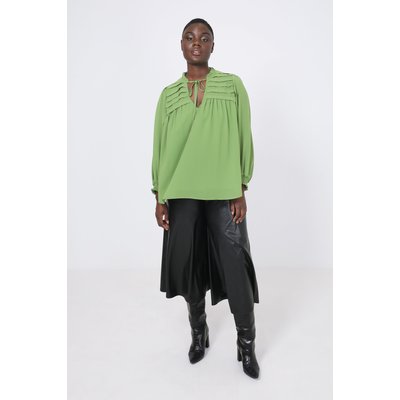 Blouse en voile uni avec plis sur l'épaule JEAN-MARC PHILIPPE