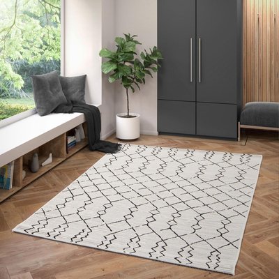 Tapis extérieur tissé kilim rectangle STONDOW UN AMOUR DE TAPIS