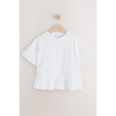 T-shirt à ourlet en dentelle NEXT