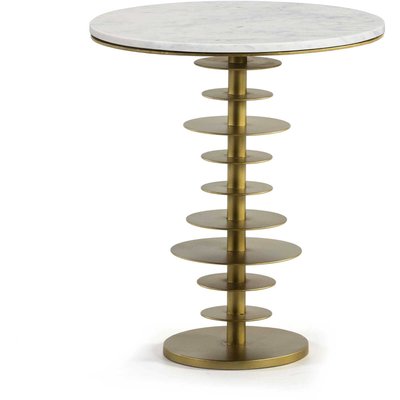 Table d'appoint en marbre, ronde, moderne RECOLLECTION