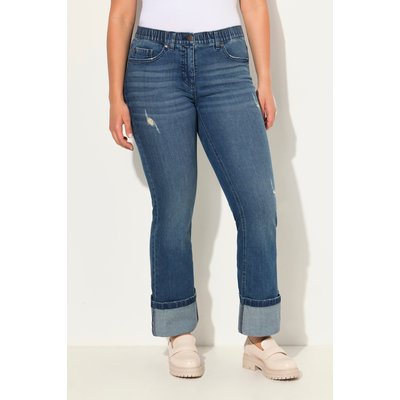 Jean 7/8 Mary, jambe large, détails destroy ULLA POPKEN