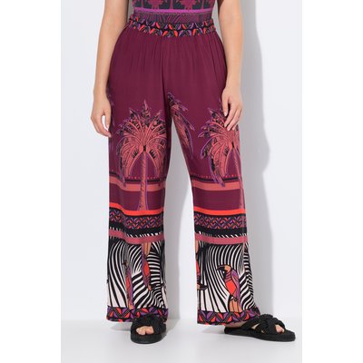 Pantalon Palazzo dans un imprimé palmiers ULLA POPKEN