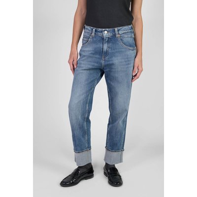 Jeans loose, large 400/60 girlfriend taille haute, longueur 34 LE TEMPS DES CERISES