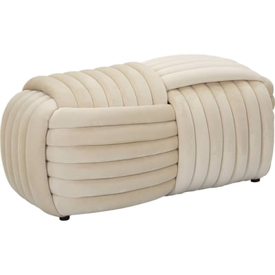 Banc au relief matelassé sculptural GLAM RECOLLECTION