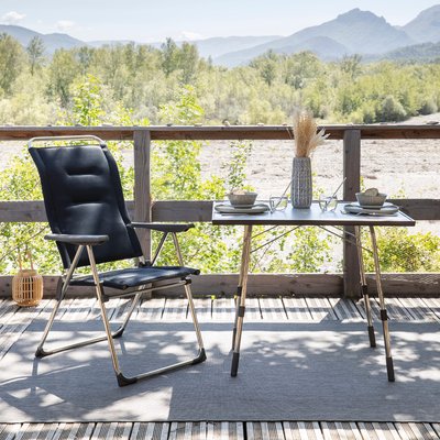 Fauteuil pliant matelassé multi-positions - ALU CHAM LAFUMA MOBILIER