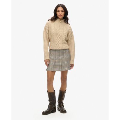 Mini-jupe plissée en tweed Vintage SUPERDRY