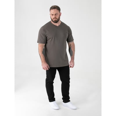 T-shirt uni col V SIGNATURE DUKE