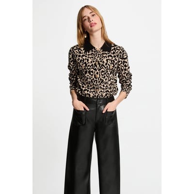 Gilet manches longues imprimé MORGAN