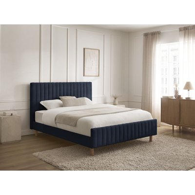 Lit  revêtement tissu lisse, ZELVA BOBOCHIC