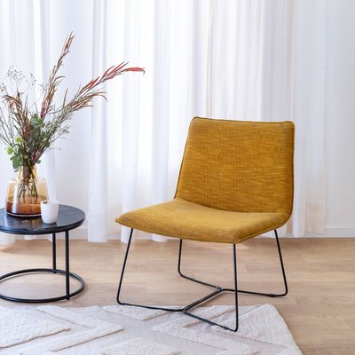 Fauteuil jaune  ISAURE MADE IN MEUBLES 