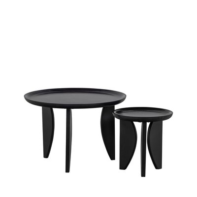 Set de 2 tables basses rondes en manguier - HIGH HEELS VTWONEN