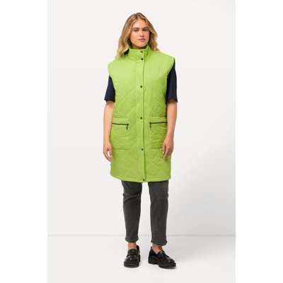 Veste longue matelassée sans manches. Col ULLA POPKEN