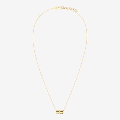 Collier doré jet domino - casino CAROLINE NAJMAN