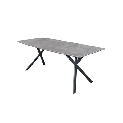 Table repas avec pieds en acier noir et plateau en MDF - DELTA MATHI DESIGN