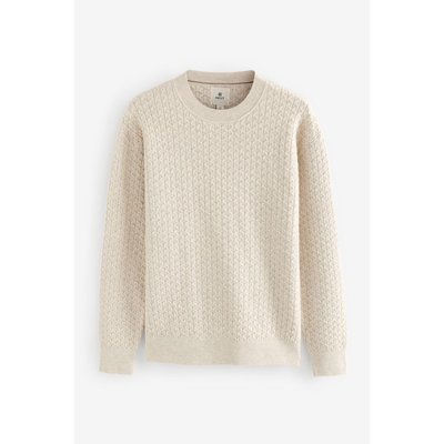 Pull ras du cou en maille torsadée NEXT